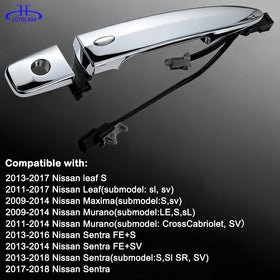 Lcyolada handle installed on a Nissan door showing correct fit and factory-like appearance