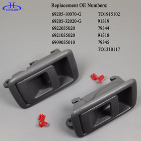 Lcyolada exterior handle installed on Tacoma demonstrating accurate fit