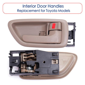 Lcyolada handle installed on Toyota door panel demonstrating restored interior function