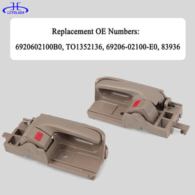 Lcyolada installed in vehicle rear door restoring interior appearance