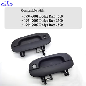 Lcyolada handle installed on Dodge Ram front door demonstrating correct fit