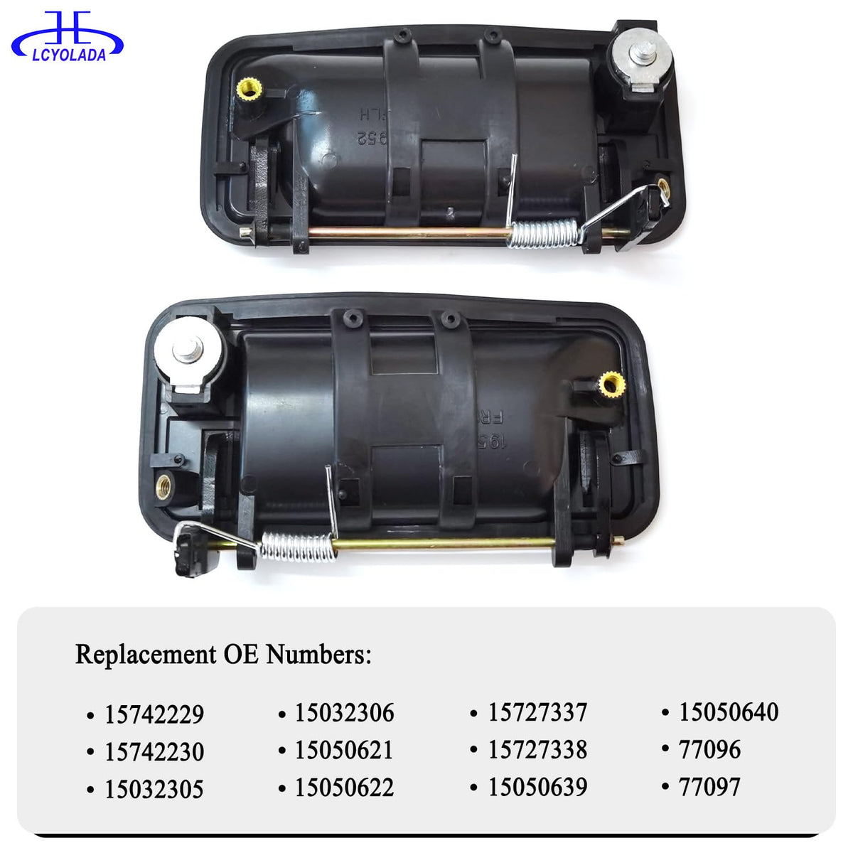 Lcyolada handle installed on GMC Yukon passenger side illustrating OEM match