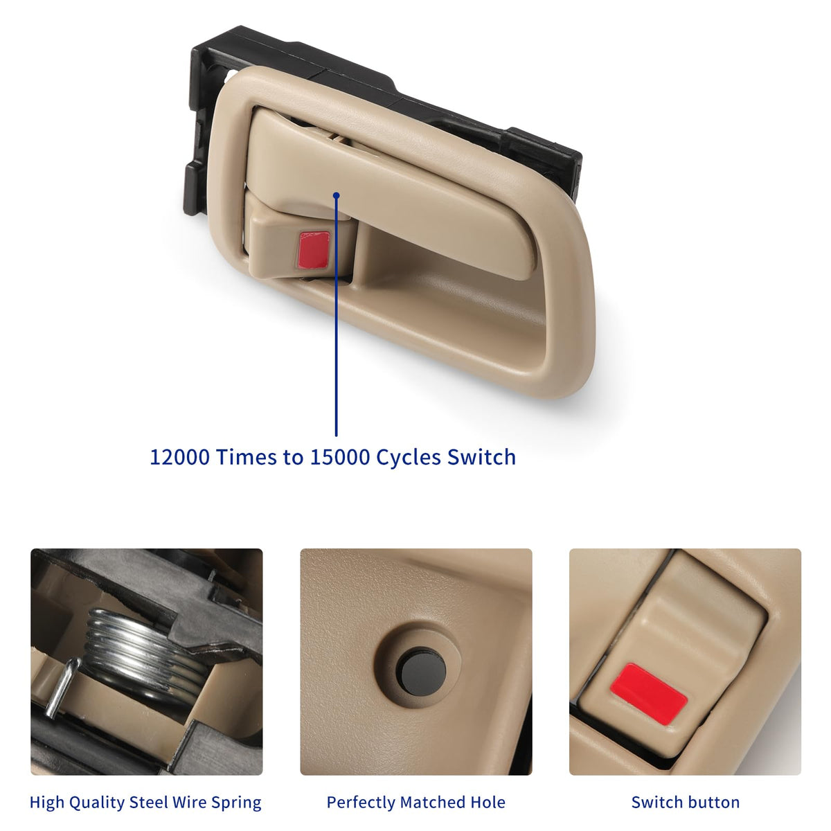 Lcyolada passenger-side front handle installed showing matching interior appearance