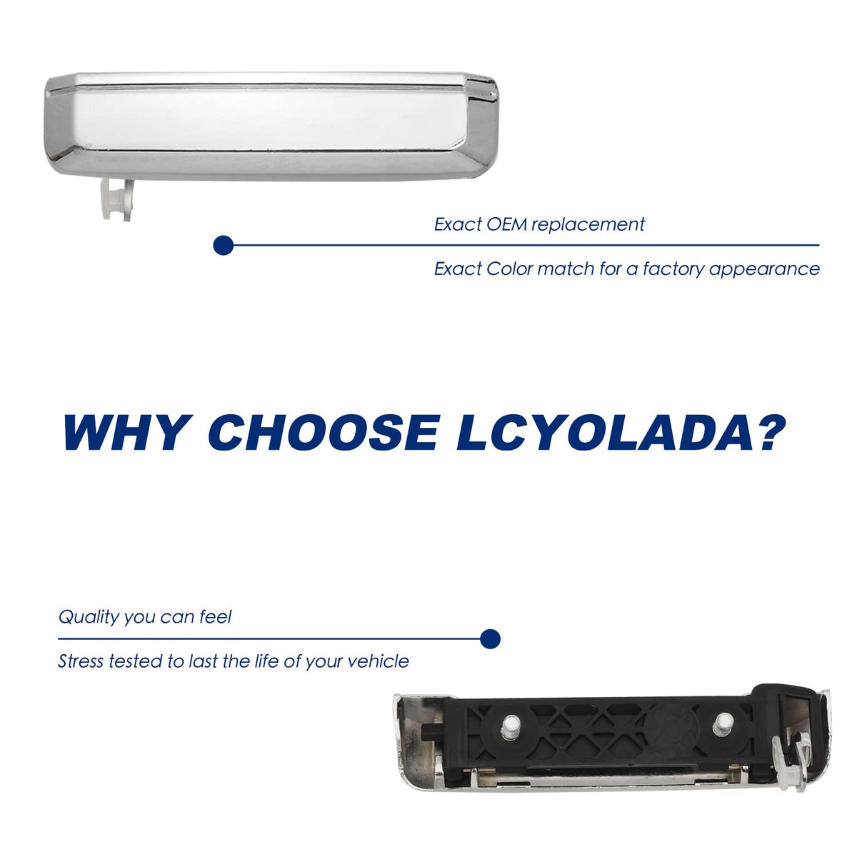 Lcyolada handle on restored Nissan pickup showcasing improved appearance