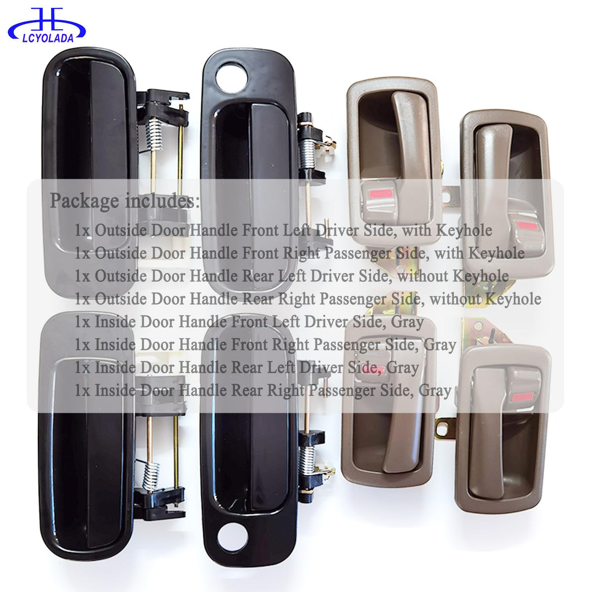 Lcyolada label with dealer part numbers for easy compatibility verification