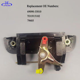 Lcyolada handle next to ruler and hardware proving correct scale