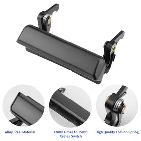 Lcyolada tailgate handle close-up of texture and mounting points for durability