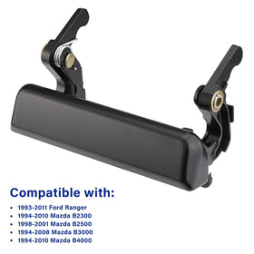 Lcyolada tailgate handle installed on Ford Ranger demonstrating factory fit