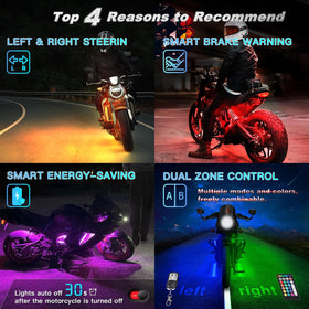 LD DARKEAGLE smartphone app interface demonstrating quick color and mode control