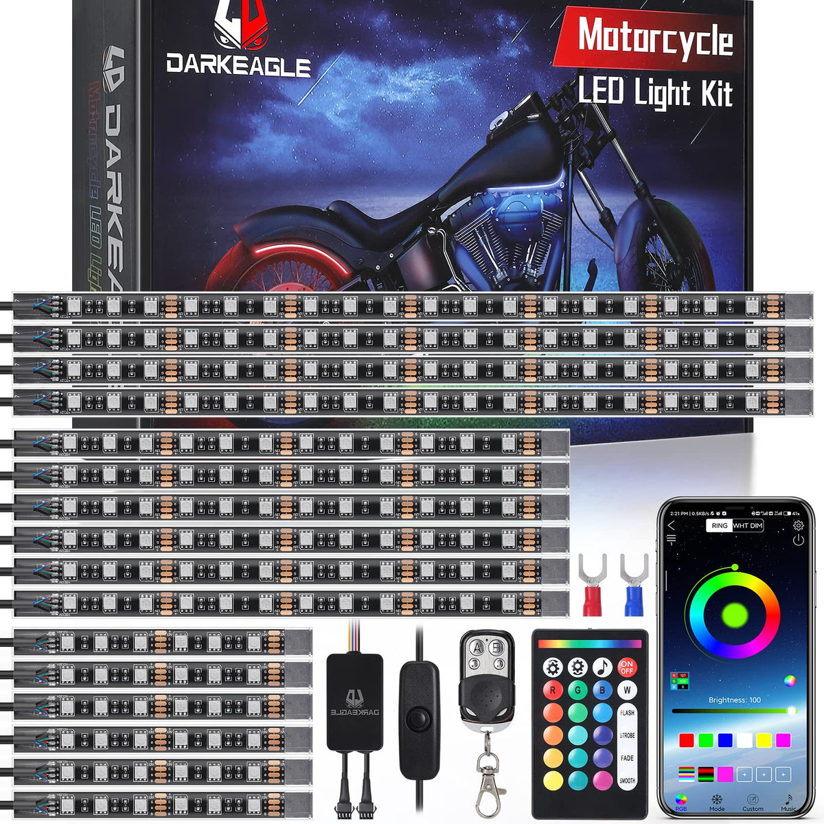 LD DARKEAGLE kit packed view showing all components for fast install and setup
