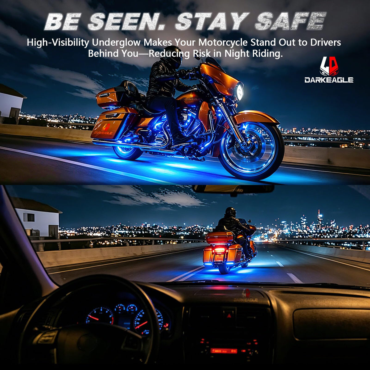 LD DARKEAGLE 24-key and 4-key RF remotes for instant on-road adjustments