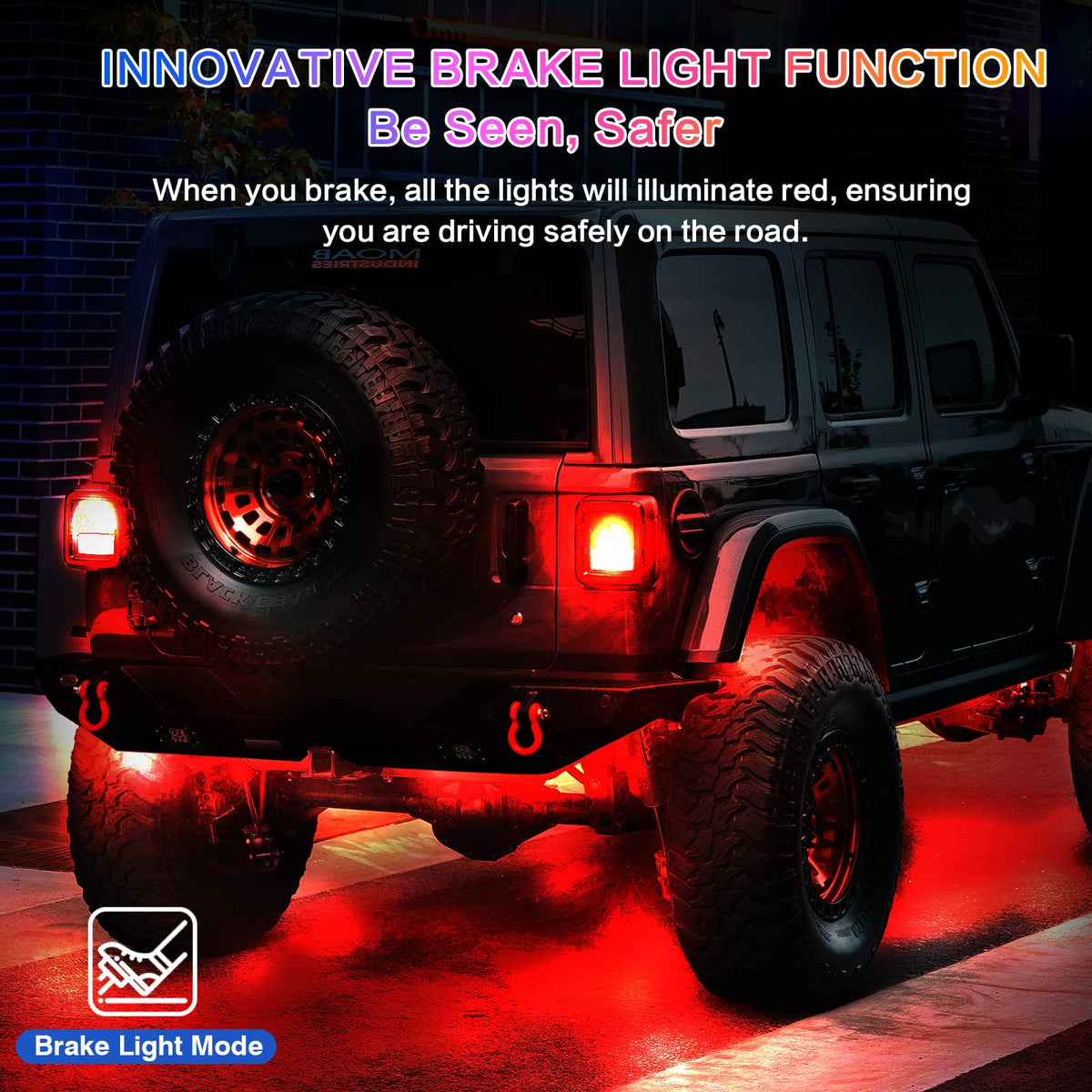 LD DARKEAGLE weatherproof housing detail showing IP67 durability for off-road use