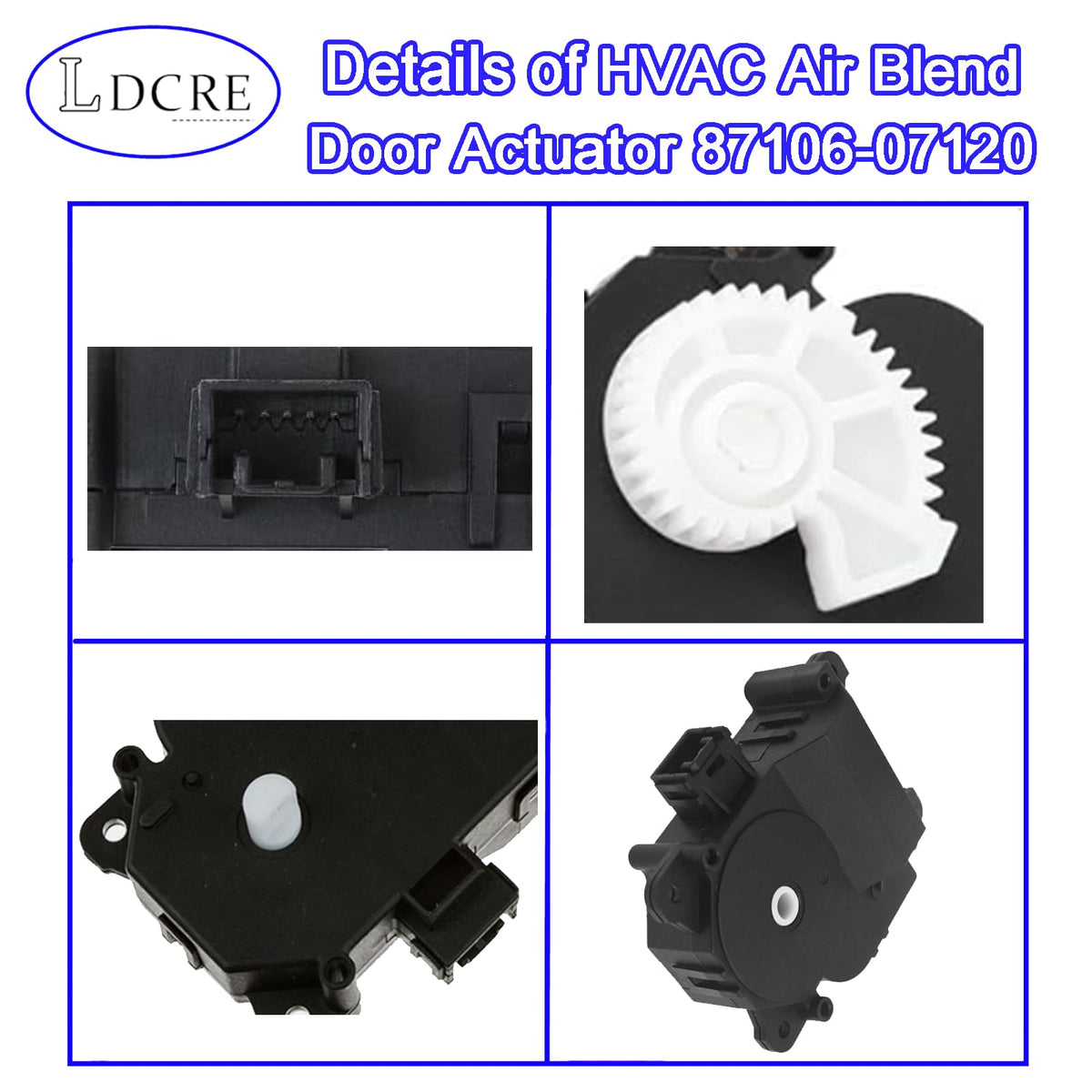 LDCRE actuator installed in vehicle dash demonstrating restored HVAC control benefit
