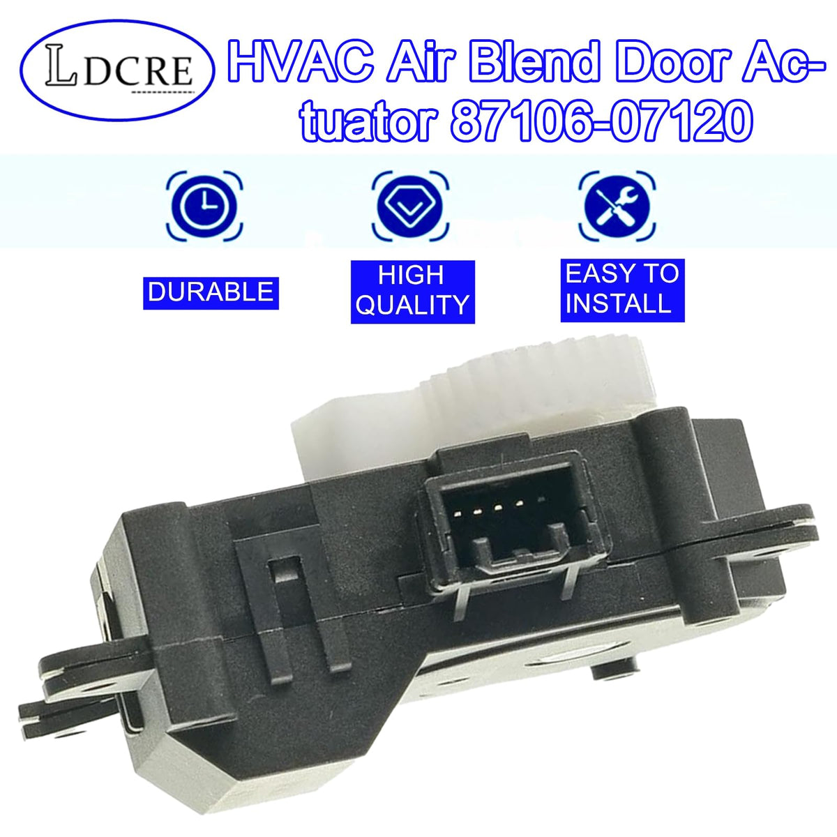 LDCRE actuator in packaging with instructions showing ready-to-install convenience