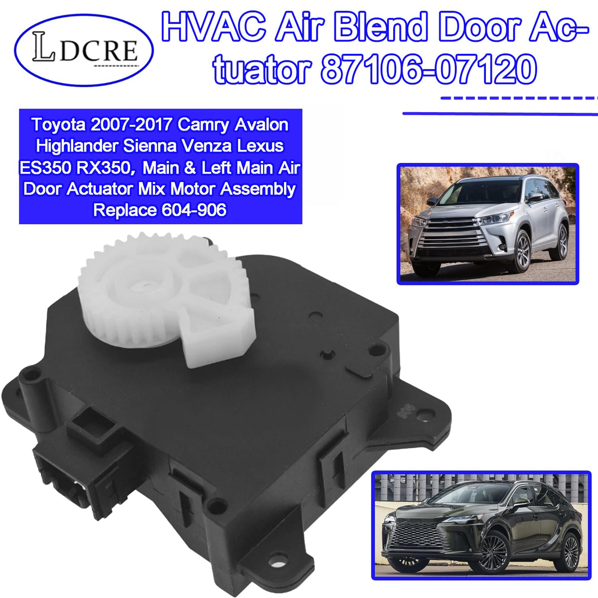 LDCRE actuator side profile illustrating compact design and durable housing