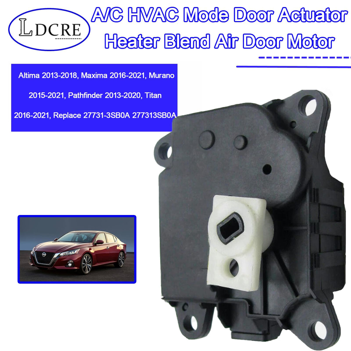 LDCRE actuator side profile illustrating compact durable housing benefit