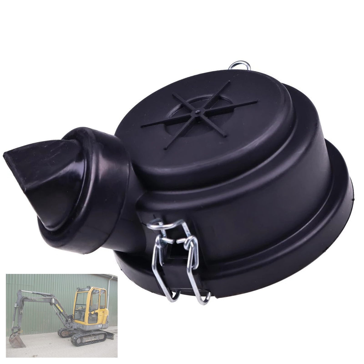 LDCRE air filter cap front view showing fit and protection