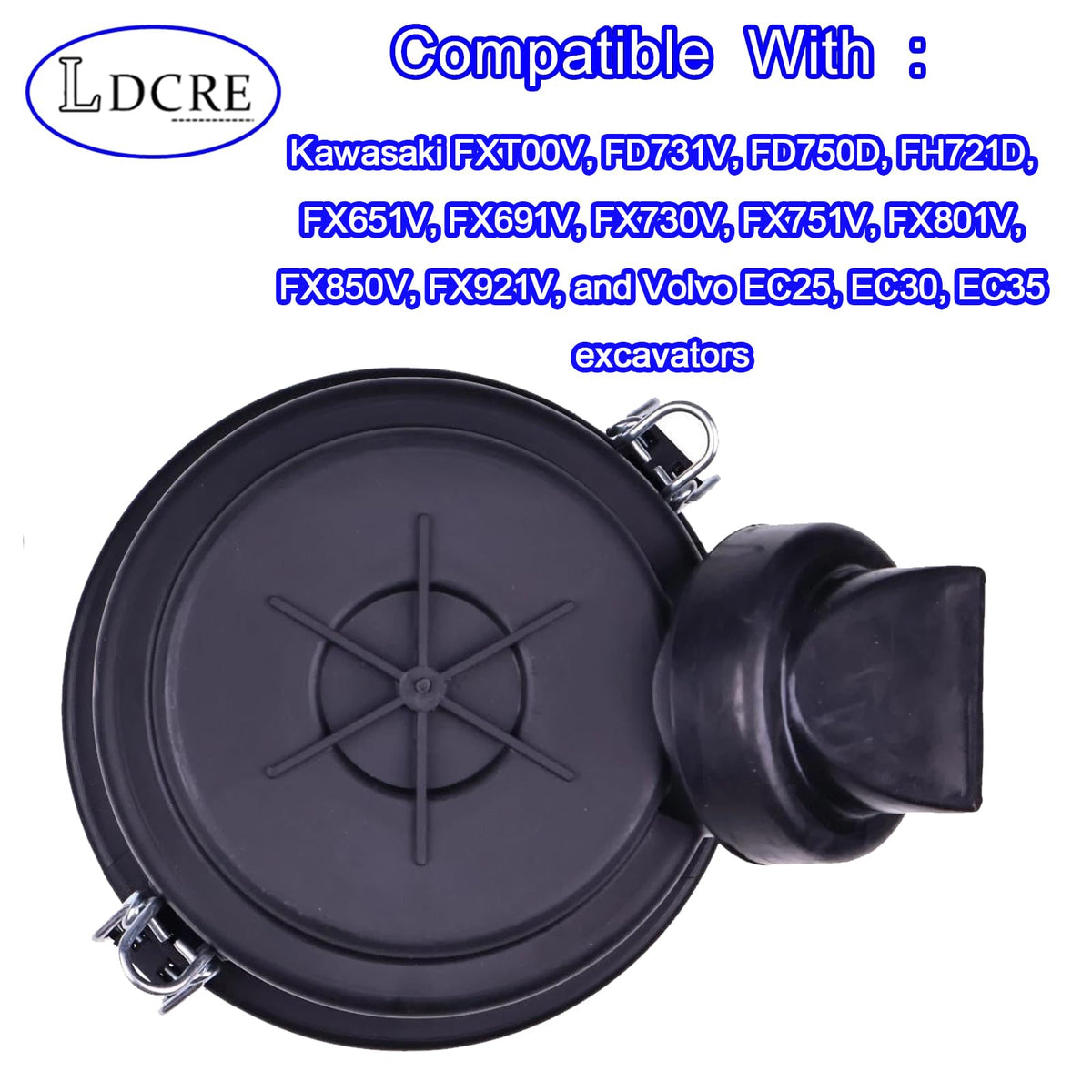 LDCRE cap size comparison with ruler showing accurate dimensions