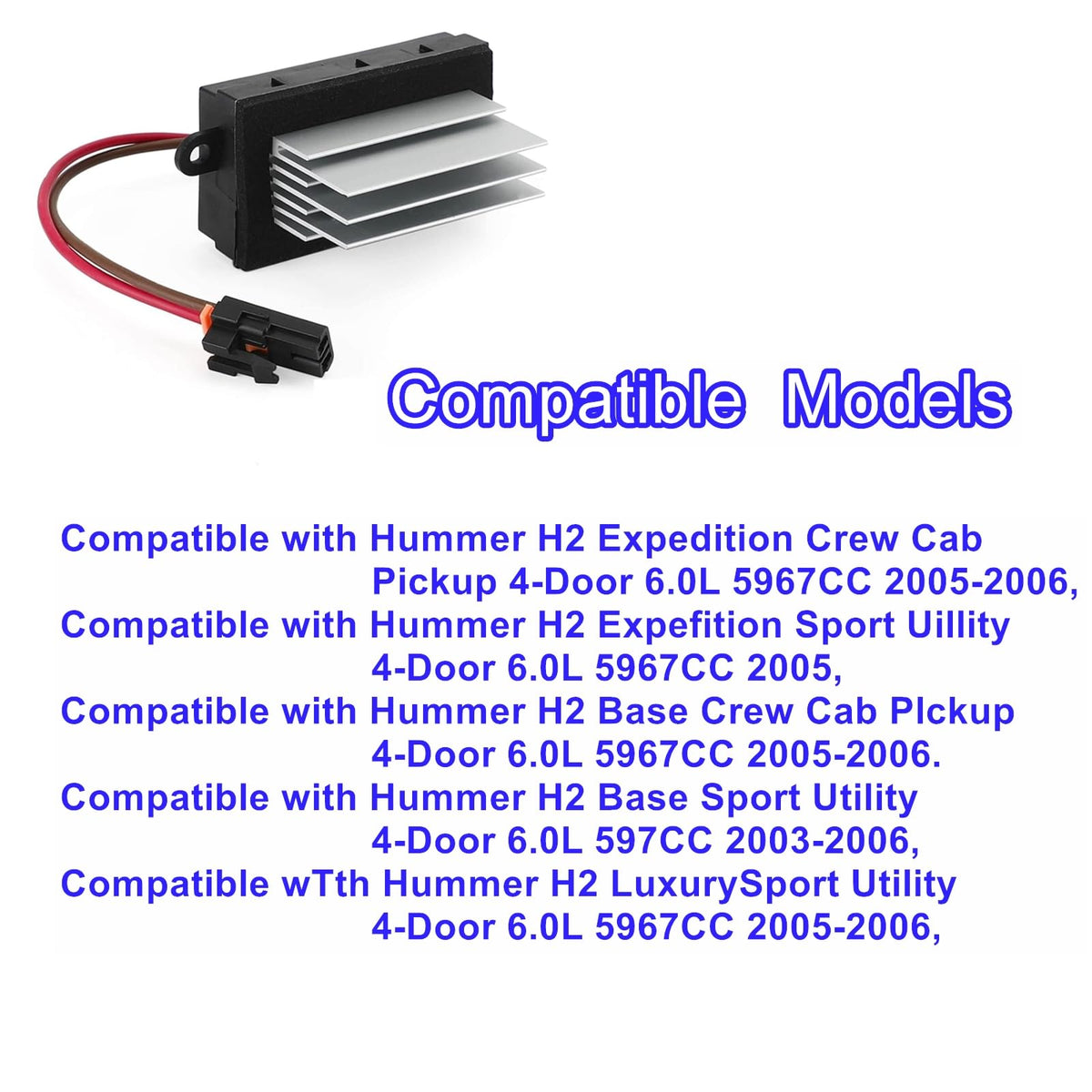 LDCRE packaged unit and included single resistor for ready-to-install replacement