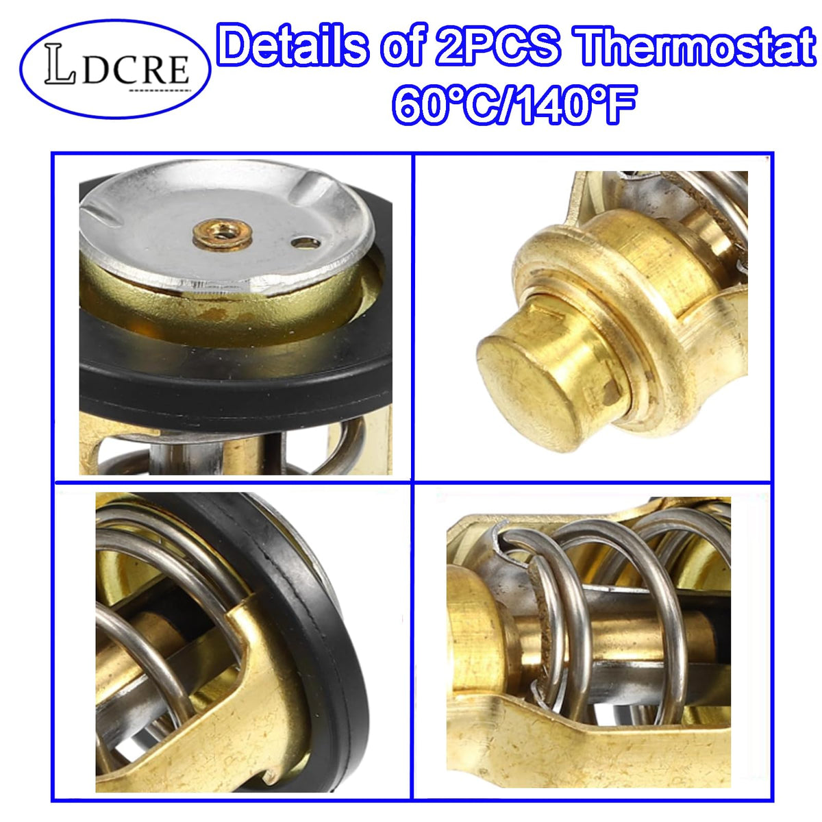 LDCRE thermostat next to ruler size comparison for accurate fit benefit