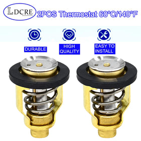 LDCRE thermostat label with replacement part numbers for easy verification benefit