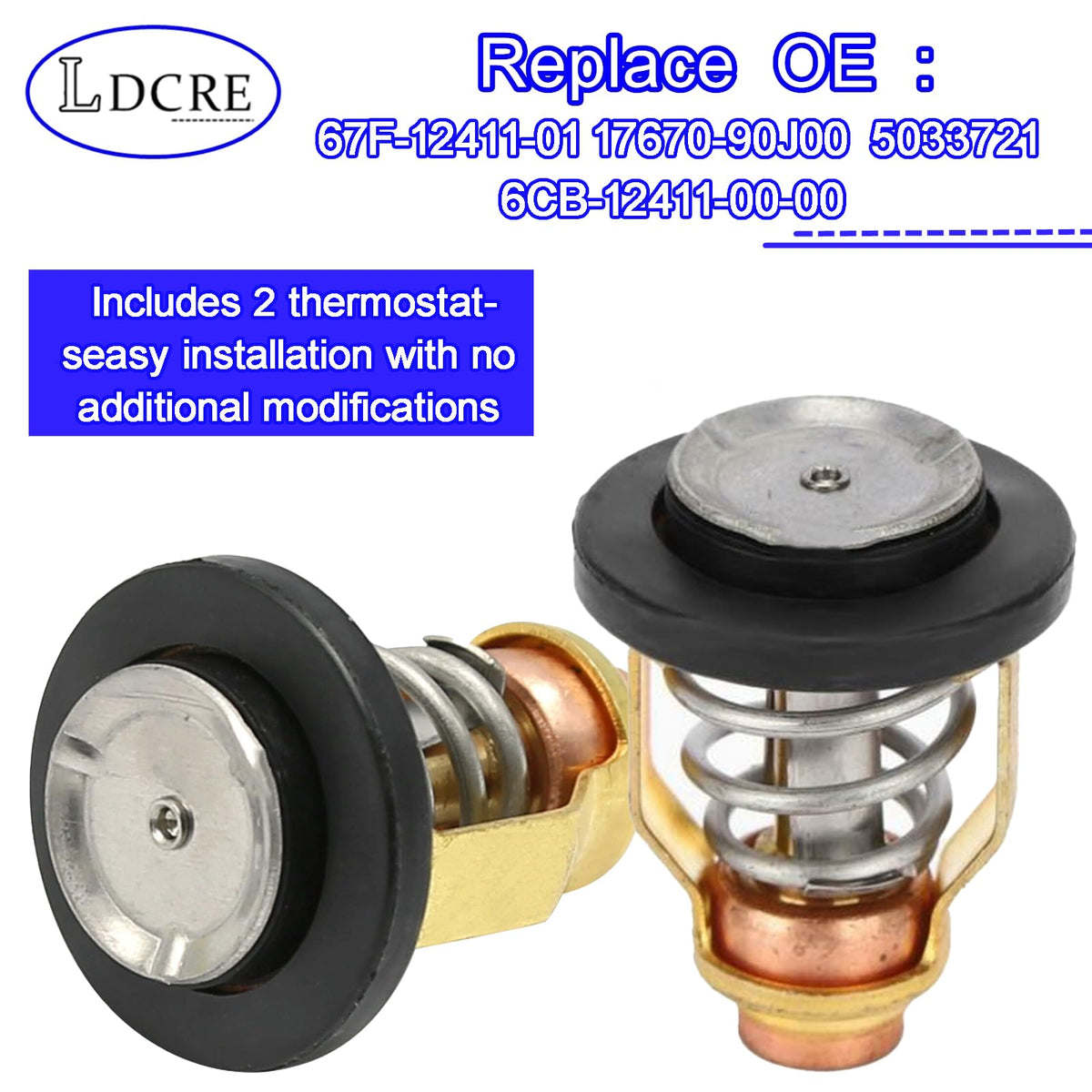 LDCRE thermostat wax element detail illustrating reliable temperature response benefit