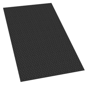 LDHHYH front view of full 4x6 ft mat showing protective coverage and clean look