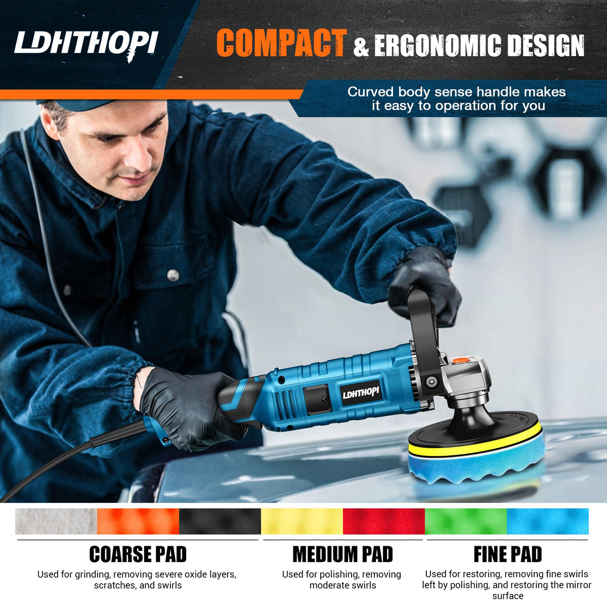 LDHTHOPI motor vent close-up highlighting durable cooling and long-run reliability