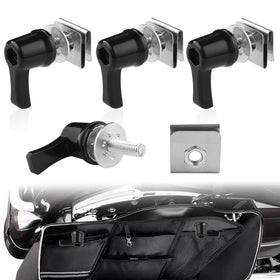 LDJXDADI front view of packaged hardware showing all bolts and nut clips, secure fit benefit