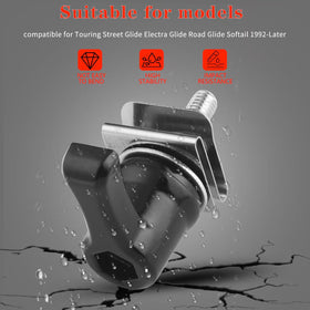 LDJXDADI lifestyle shot with parked motorcycle saddlebags showing security upgrade benefit