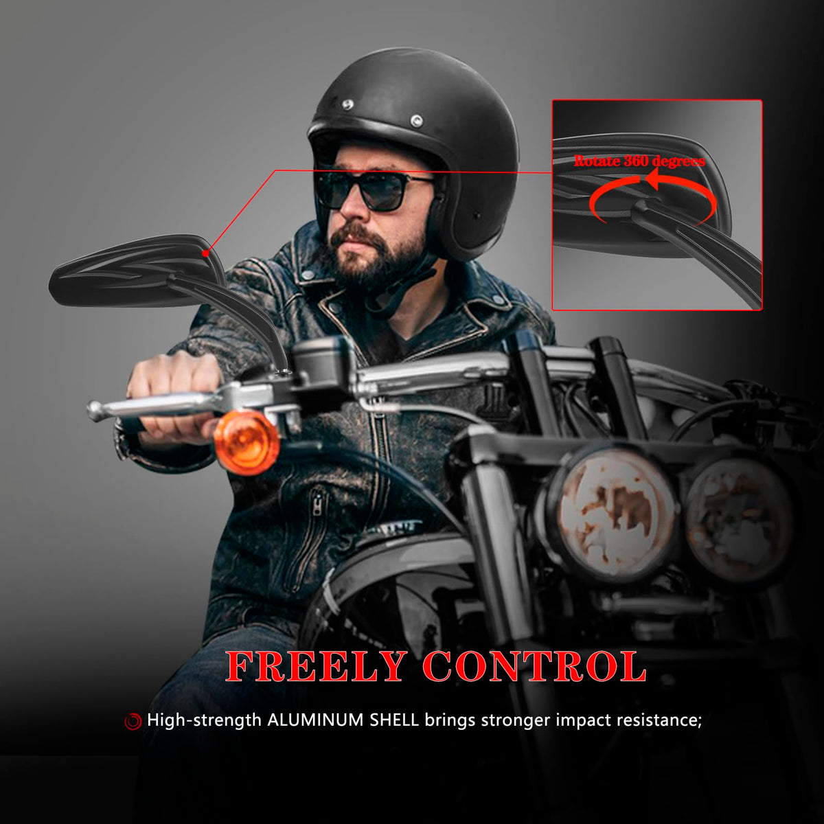LDJXDADI on motorcycle in motion showing style upgrade and practical visibility