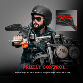 LDJXDADI on motorcycle in motion showing style upgrade and practical visibility