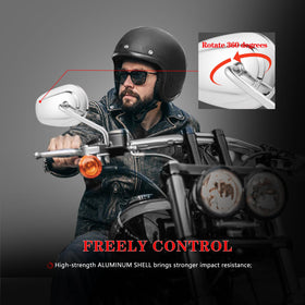 LDJXDADI mirror on motorcycle in roadside setting enhancing safety