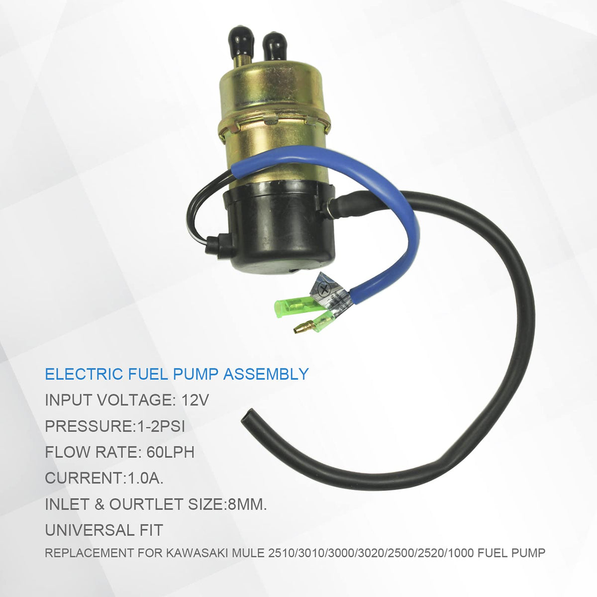 LDMINDA filter and rubber hose kit included for complete installation