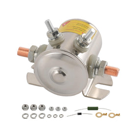 LDMINDA front view nickel plated solenoid showing durable housing and corrosion resistance