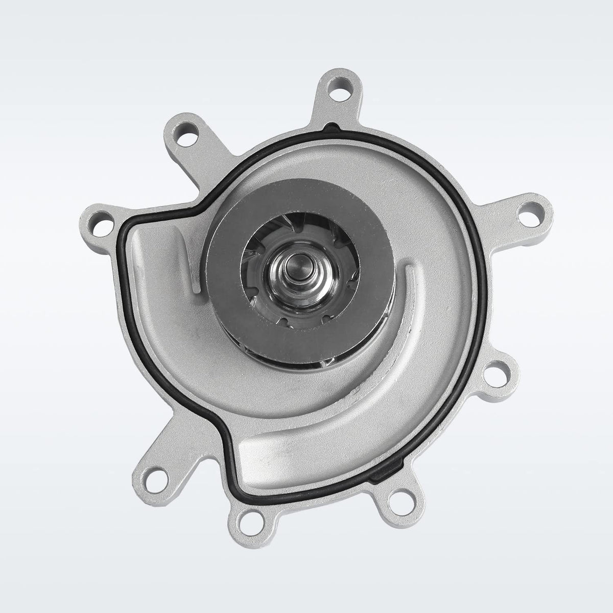 LDMINDA water pump installed on an engine block illustrating correct fitment
