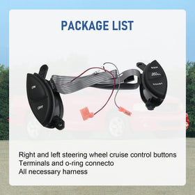 LDMINDA installed on Ford steering wheel demonstrating restored cruise control use