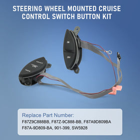 LDMINDA left steering wheel button assembly closeup illustrating durable finish