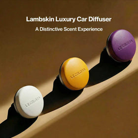 LE CELORA lambskin texture close-up highlighting handcrafted finish