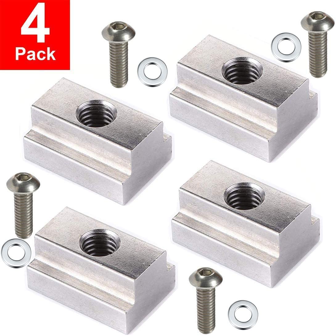 LE KAPMOZ T-slot nut and bolt assembly showing tapped-through design for secure fit