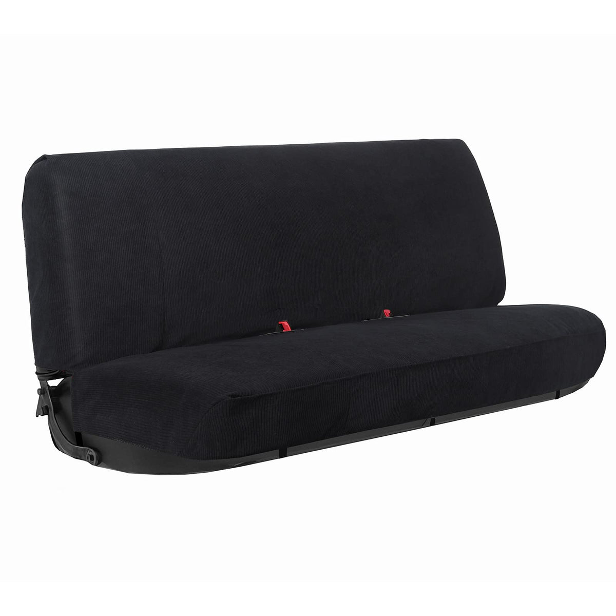 Leader Accessories front view showing full bench protection and clean look