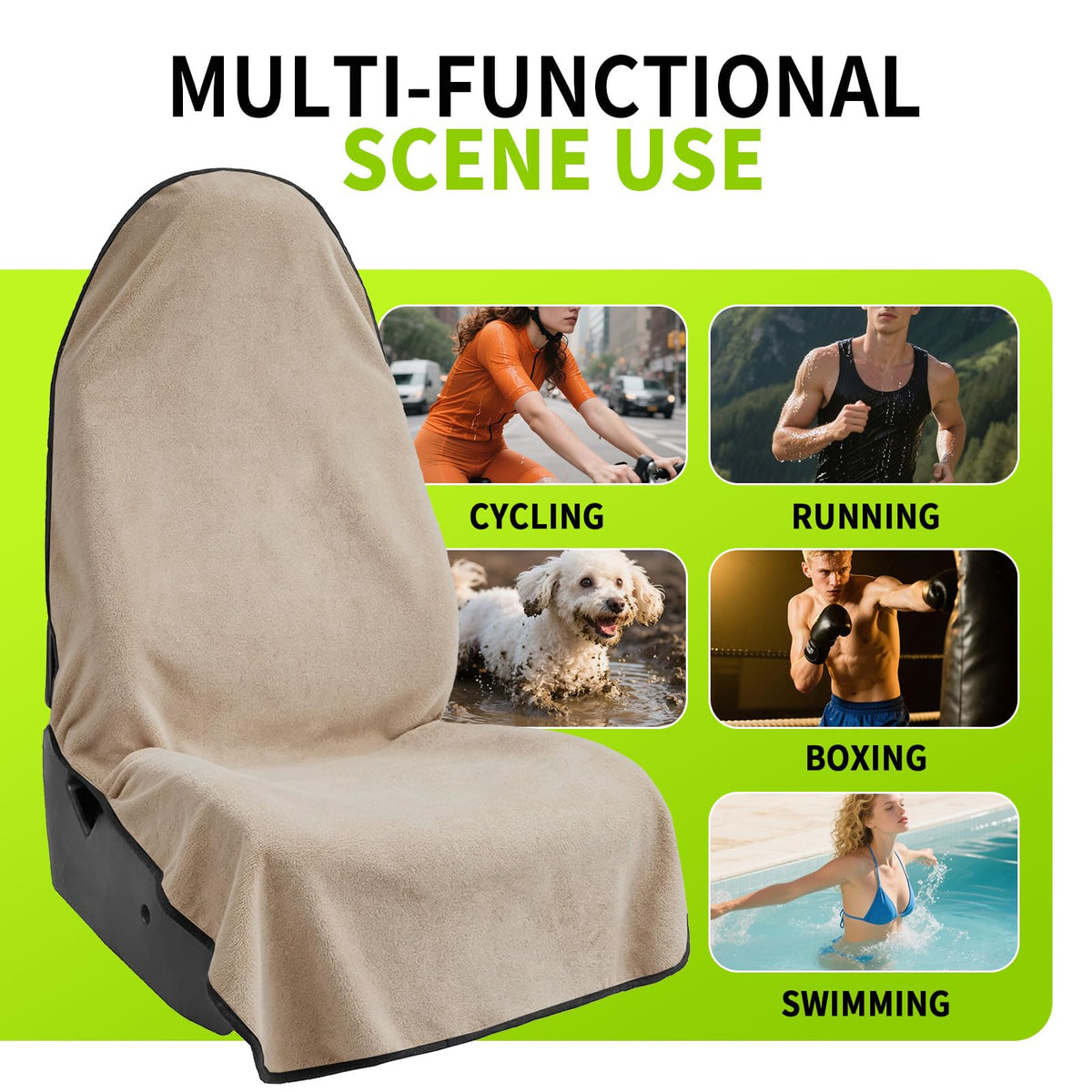 Leader Accessories close-up of soft towel fabric offering absorbent protection