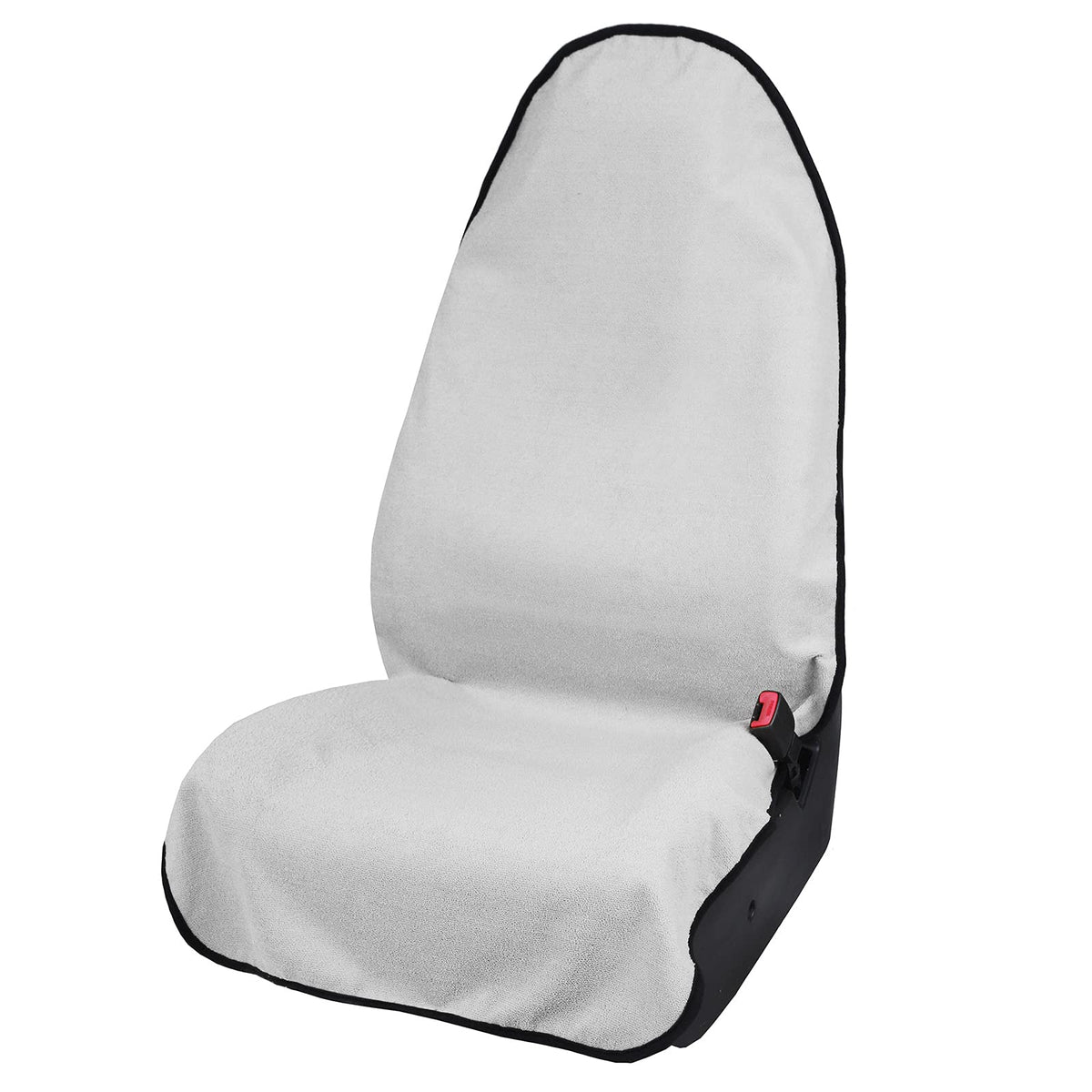 Leader Accessories front view white seat cover protecting upholstery