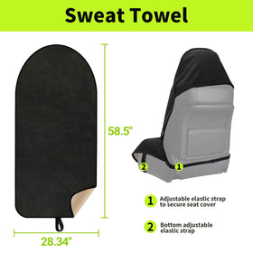Leader Accessories installed on a car front seat showing secure fit benefit