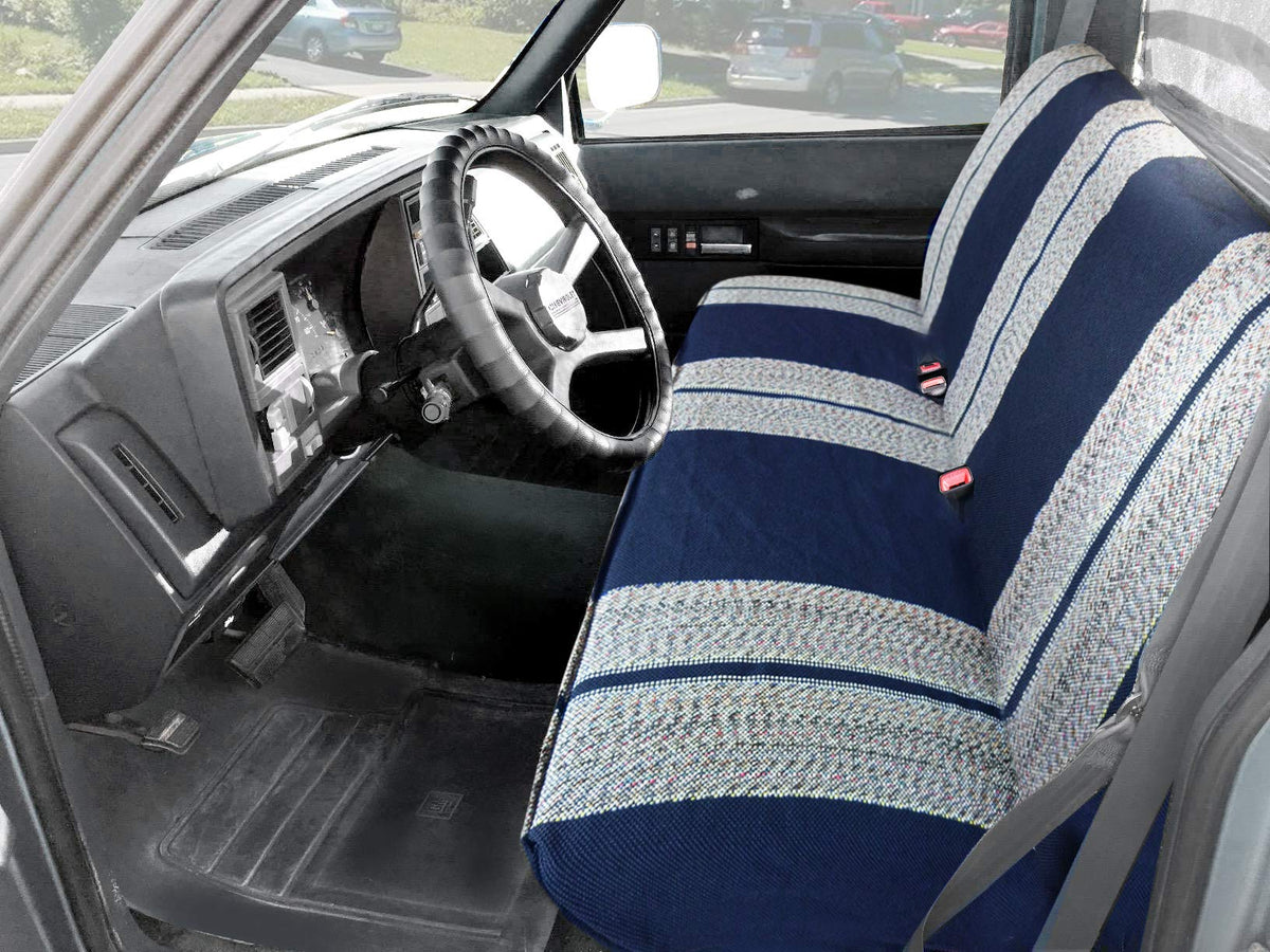 Leader Accessories installed on truck bench demonstrating full coverage