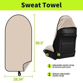 Leader Accessories installed on car seat demonstrating secure coverage