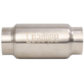 Leadgee resonator in garage with tools, ideal for custom exhaust builds benefit