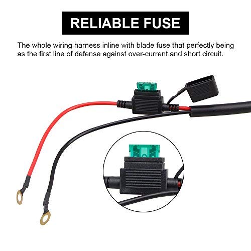 LEADTOPS harness installed on vehicle bumper powering light bar for work use