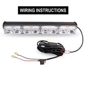 LEADTOPS connector ends and two output leads for fast light bar hookups