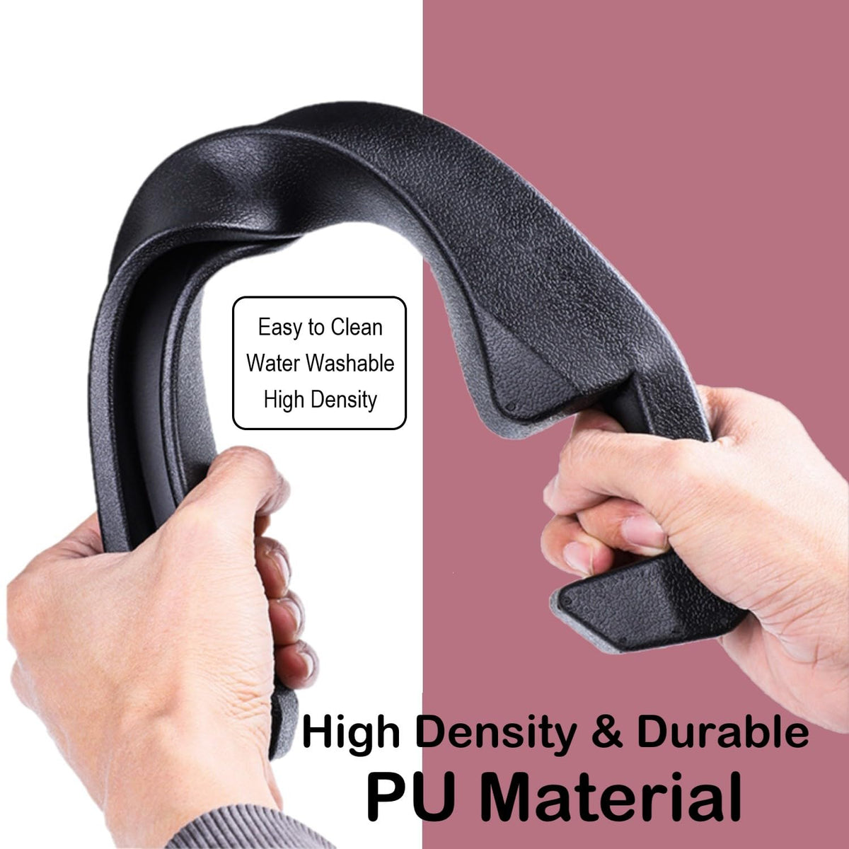 LeaHun close-up of durable PU texture highlighting easy-clean advantage